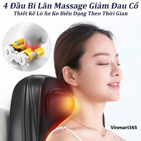 Đệm Ghế Massage Lưng Cổ KingTech KC-700 slide 5