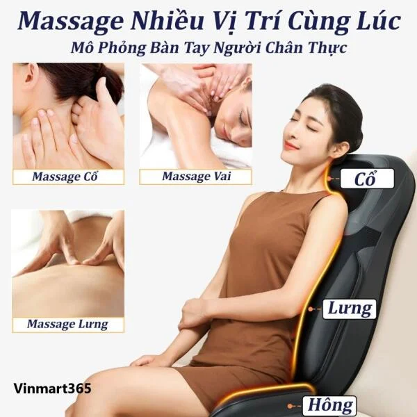 Đệm Ghế Massage Lưng Cổ KingTech KC-700 slide 6
