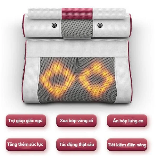 Gối Massage Cổ Vai Gáy Okato Seka Nhật Bản slide 3