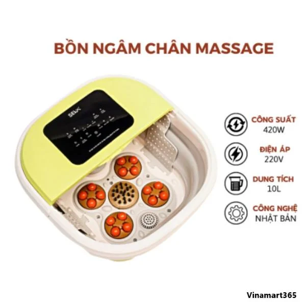 Bồn Ngâm Chân Massage Hồng Ngoại SEKA slide 2