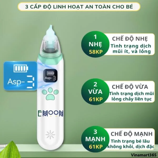 Máy Hút Mũi Cho Bé EMOON Điện Tử slide 7
