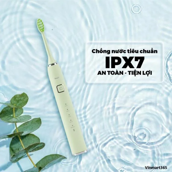 Bàn Chải Điện BRUSHIE Tích Hợp Máy Rửa Mặt 5 Chế Độ - Chính Hãng slide 2
