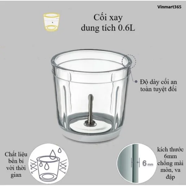 Máy Xay Mini SEKA SK1396 Đa Năng 6 Lưỡi slide 4