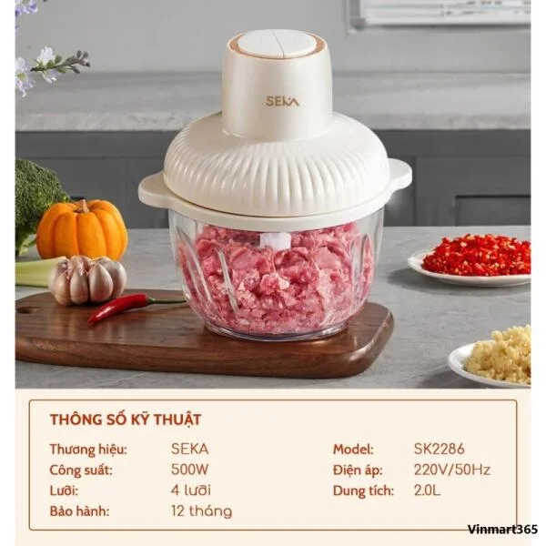 Máy Xay Thịt SEKA Nhật Bản slide 3