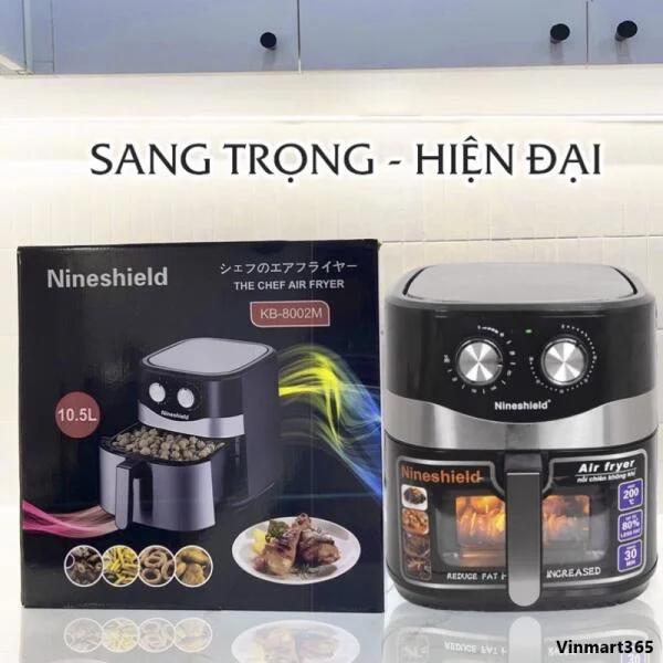 Nồi Chiên Không Dầu Nineshield KB-8002 10.5L slide 7