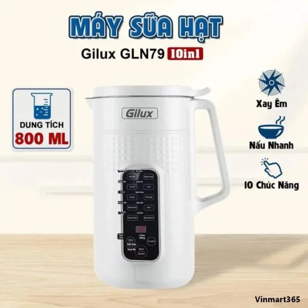 Máy Làm Sữa Hạt Gilux GLN79 – 10in1 Đa Năng slide 1