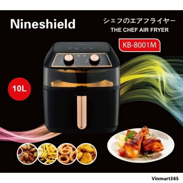 Nồi Chiên Không Dầu Nineshield KB-8001M 10L slide 7