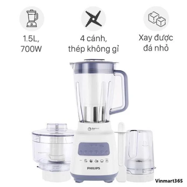 Máy Xay Sinh Tố Philips HR2223/00 Chính Hãng slide 5