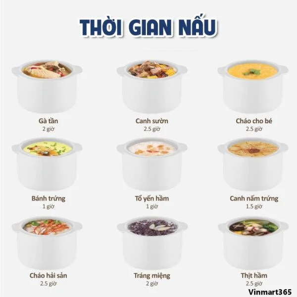 Nồi Nấu Cháo Chậm Gilux 1L - 6 Chức Năng slide 4