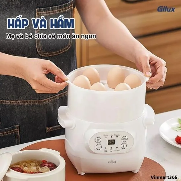 Nồi Nấu Cháo Chậm Gilux 1L - 6 Chức Năng slide 7