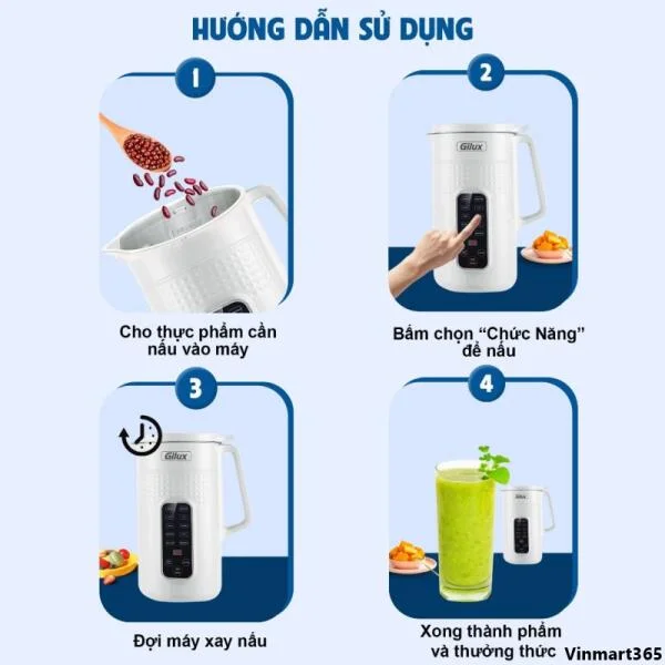 Máy Làm Sữa Hạt Gilux GLN79 – 10in1 Đa Năng slide 5