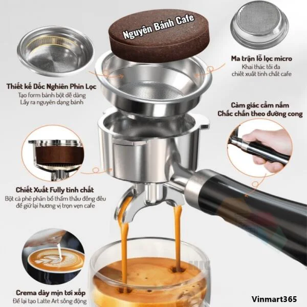 Máy Pha Cà Phê CF05-Plus Pha Cafe Espresso slide 5