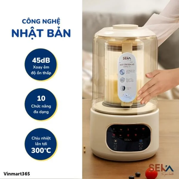 Máy Làm Sữa Hạt SEKA E500 Nhật Bản slide 6