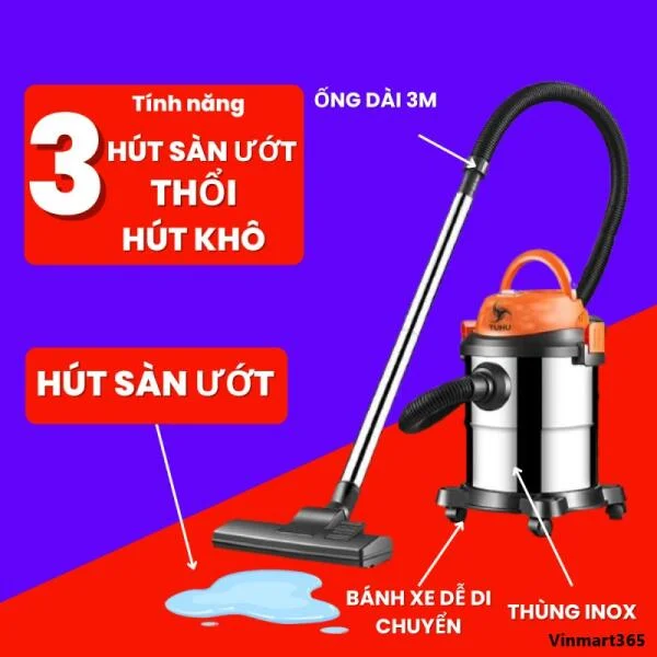 Máy Hút Bụi TUHU GR-923 Công Nghiệp Gia Đình slide 7