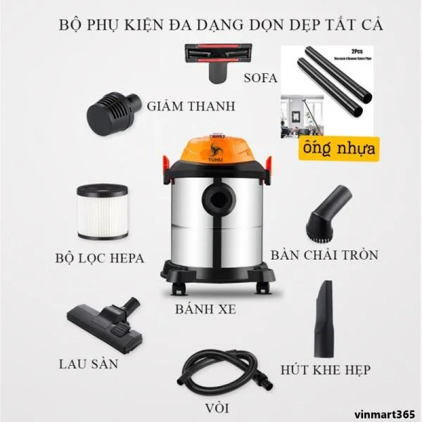Máy Hút Bụi TUHU GR-923 Công Nghiệp Gia Đình slide 4