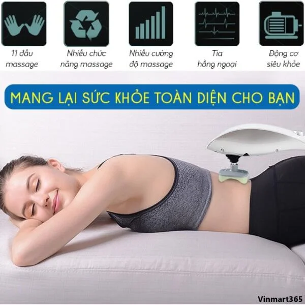 Máy Massage Cầm Tay Ayosun 11 Đầu Hàn Quốc slide 4