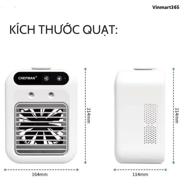 Quạt Điều Hòa Phun Sương Chefman CM-D124 Mini slide 2