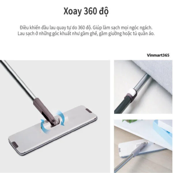 Bộ Cây Lau Nhà Lock&amp;Lock Squeeze Flat Mop slide 5