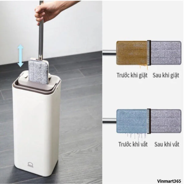 Bộ Cây Lau Nhà Lock&amp;Lock Squeeze Flat Mop slide 2
