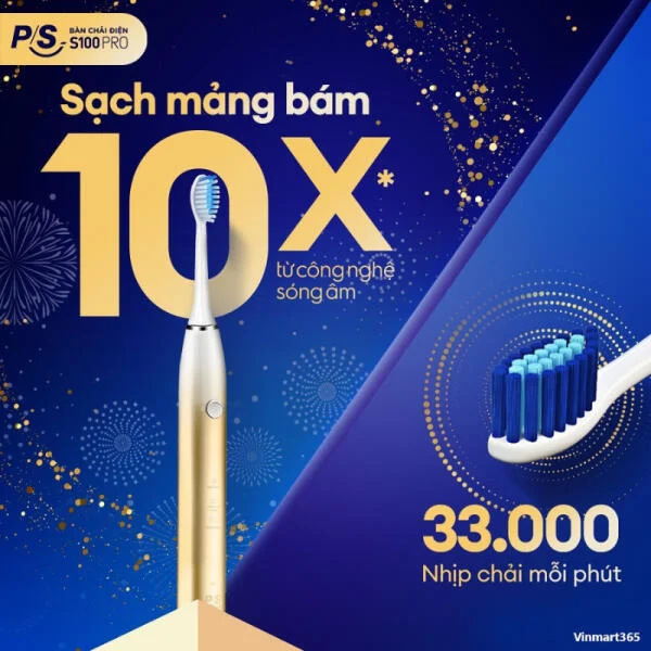 Bàn Chải Điện P/S S100 PRO Chính Hãng slide 6