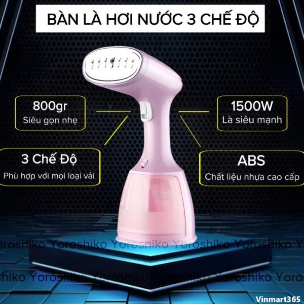 Bàn Là Hơi Nước Yoroshiko 3 Chế Độ Cao Cấp slide 4