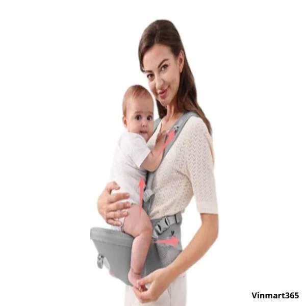 Địu Cho Bé Lovebaby Thông Minh Mềm Mịn Thoáng Khí slide 1