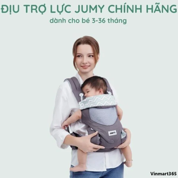 Địu Trợ Lực Jumy's Cho Bé 3 Đến 36 Tháng Tuổi Chính Hãng slide 4