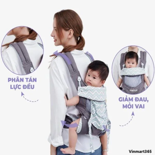 Địu Trợ Lực Jumy's Cho Bé 3 Đến 36 Tháng Tuổi Chính Hãng slide 3