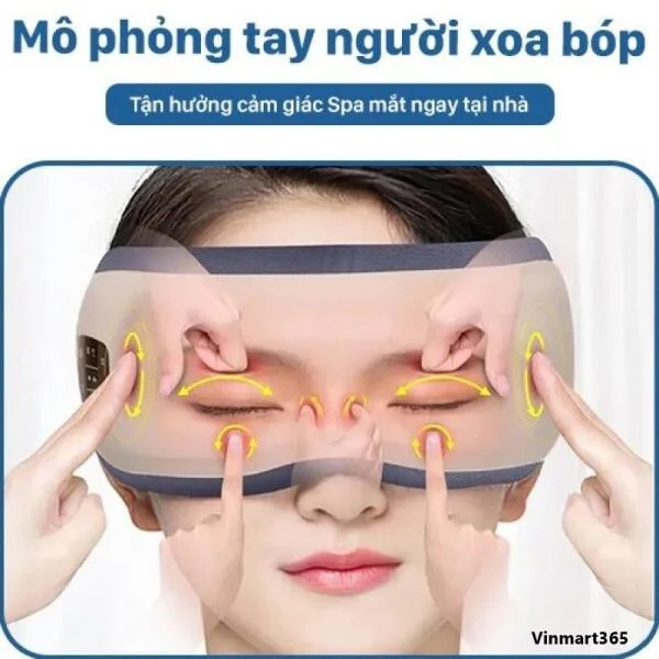 Máy Massage Mắt HY-01 Túi Khí Thông Minh Cao Cấp slide 4