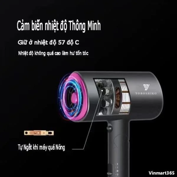 Máy Sấy Tóc Yoroshiko 2 Chiều Nóng Lạnh Cao Cấp slide 6