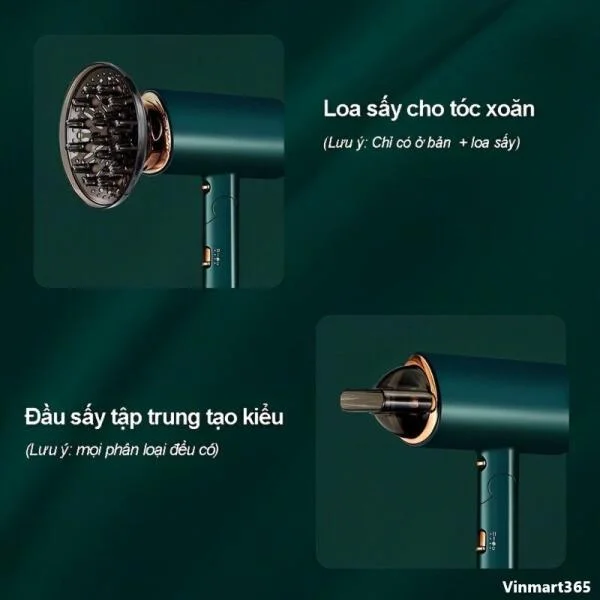 Máy Sấy Tóc Yoroshiko 2 Chiều Nóng Lạnh Cao Cấp slide 5