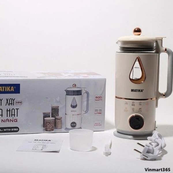 Máy Xay Sữa Hạt Matika MTK-3150 Công Suất 500W Cao Cấp slide 3