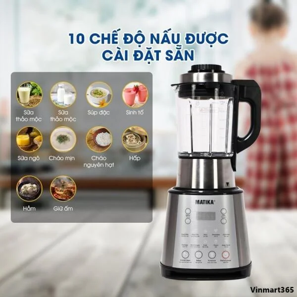 Máy Xay Sữa Hạt Matika MTK-3286 Dung Tích 1.75L Cao Cấp slide 3