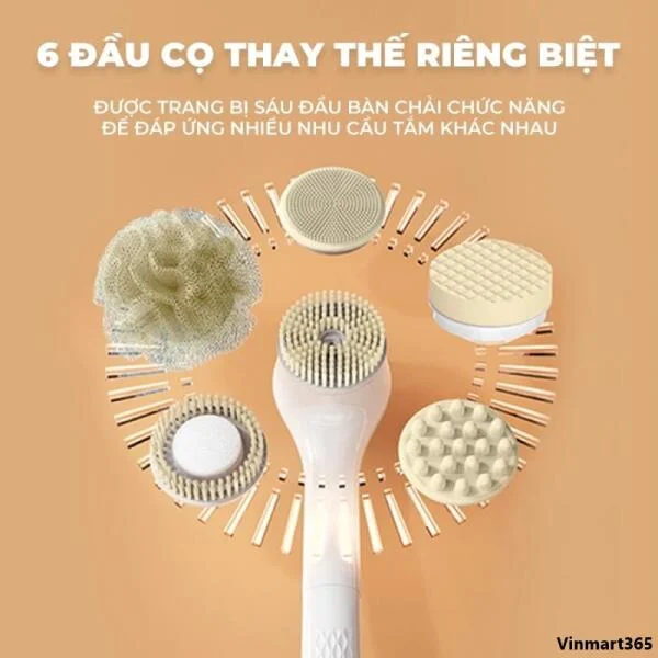 Bàn Chải Tắm Điện Fiko B06 Tự Động 6 Trong 1 Chính Hãng slide 7