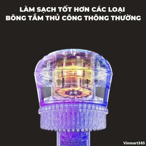 Bàn Chải Tắm Điện Fiko B06 Tự Động 6 Trong 1 Chính Hãng slide 4