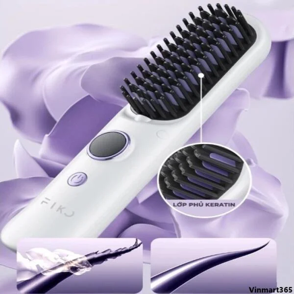 Lược Điện Không Dây Fiko EC01 Ion Âm Chính Hãng slide 6