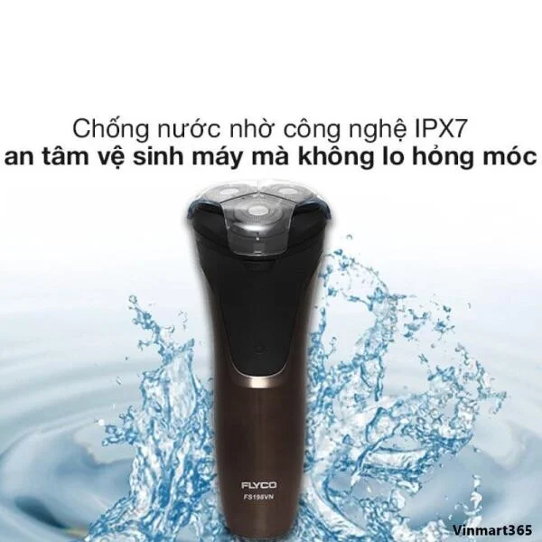 Máy Cạo Râu Flyco FS198VN 3 Lưỡi Kép Chính Hãng slide 5