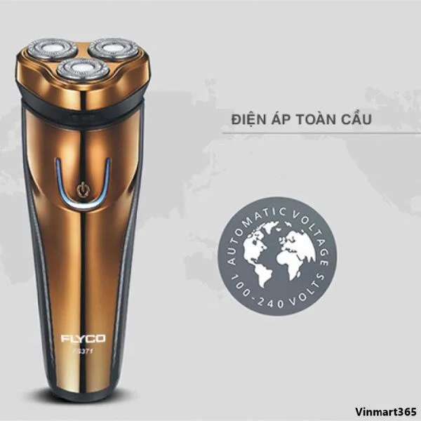 Máy Cạo Râu Flyco FS371VN 3 Lưỡi Kép Cao Cấp slide 4