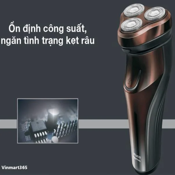 Máy Cạo Râu Flyco FS371VN 3 Lưỡi Kép Cao Cấp slide 6