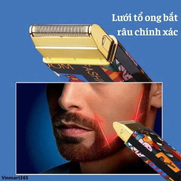 Máy Cạo Râu Kemei KM-RS7098 Không Dây Chính Hãng slide 4