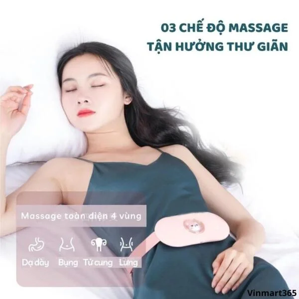 Máy Massage Bụng Kinh Shanen Làm Ấm Bụng Cao Cấp slide 5