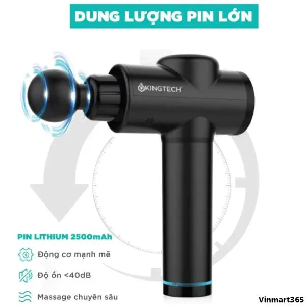 Súng Massage Cầm Tay Kingtech KH-720 Pro Chính Hãng slide 3