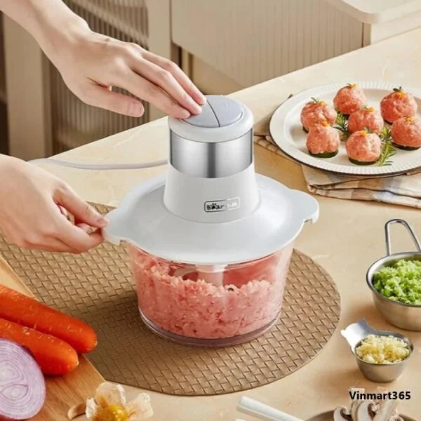 Máy Xay Thịt Bear QSJ-C03A1 Mini Đa Năng 2L Cao Cấp slide 4