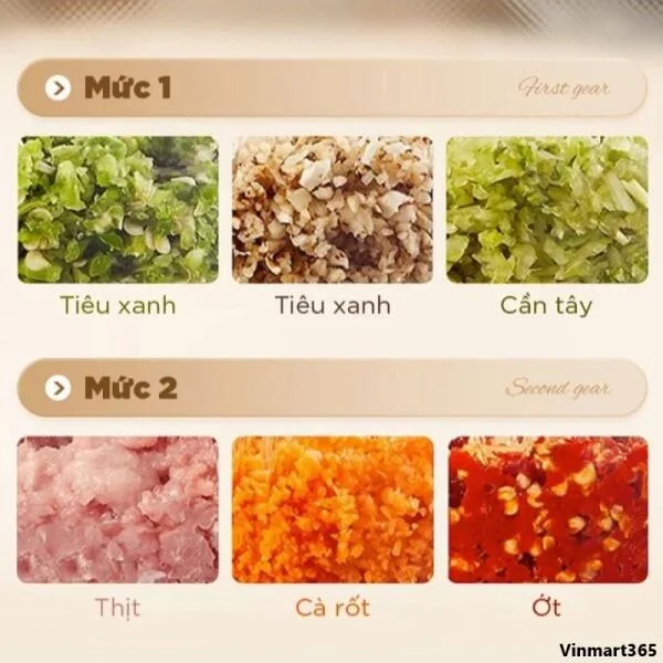 Máy Xay Thịt Bear QSJ-C03A1 Mini Đa Năng 2L Cao Cấp slide 2