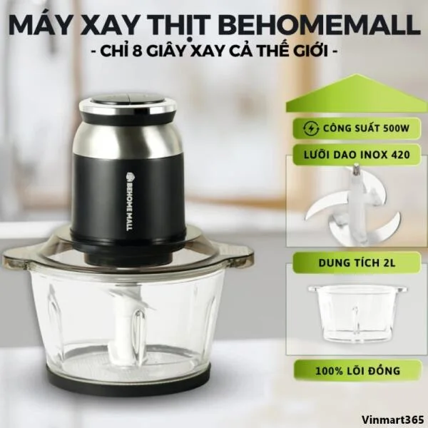Máy Xay Thịt BehomeMall BH0806 Đa Năng Chính Hãng slide 5