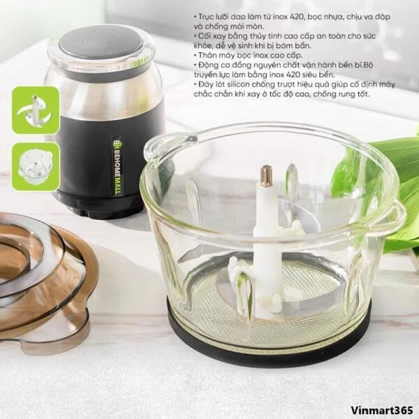 Máy Xay Thịt BehomeMall BH0806 Đa Năng Chính Hãng slide 2