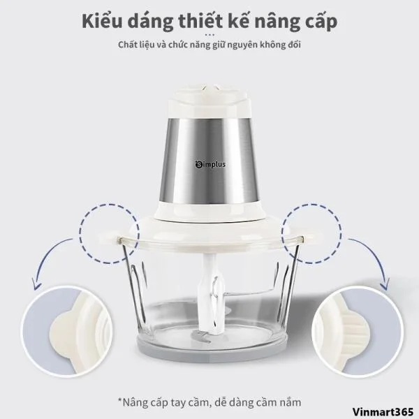 Máy Xay Thịt Simplus DDJR003 Cối Thủy Tinh Cao Cấp slide 5