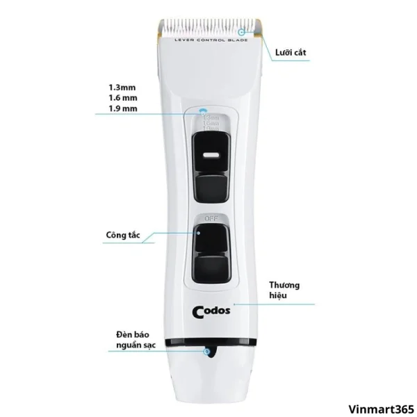 Tông Đơ Cắt Tóc Codos T6 Hàn Quốc Chính Hãng slide 6