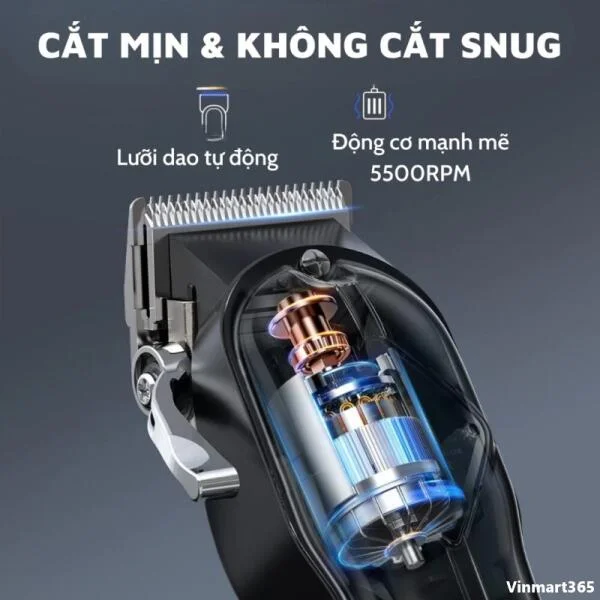 Tông Đơ Cắt Tóc Glaker K11S Thương Hiệu Đức Cao Cấp slide 3