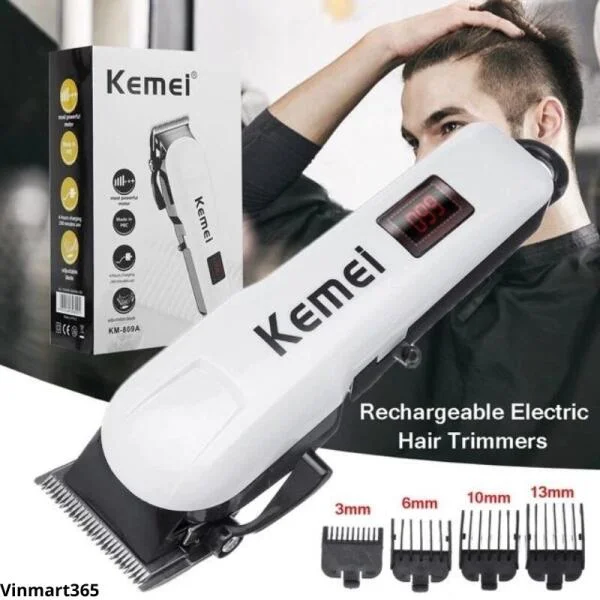 Tông Đơ Cắt Tóc Kemei KM-809A Chuyên Nghiệp Không Dây slide 3